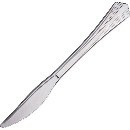 Plastic Knife, Heavy Weight, 600/CT, Silver PK